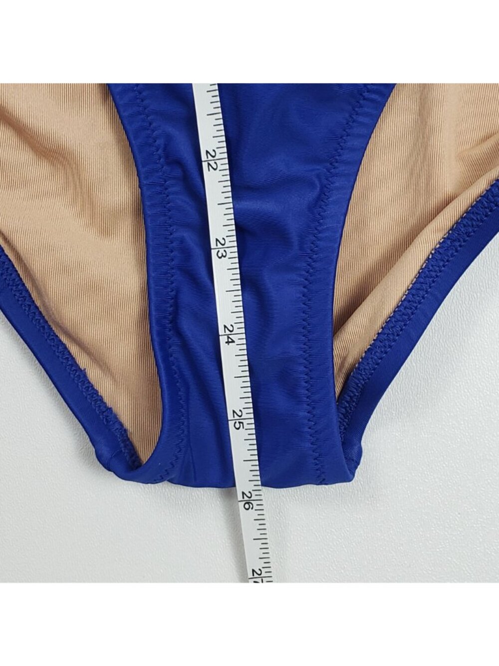 J.Crew Ruched Ruffle One-Piece Swimsuit Women's Size 4 Harbor View Blue NWT - Picture 6 of 16